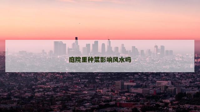 庭院里种菜影响风水吗