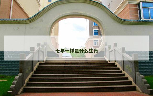 七年一样是什么生肖