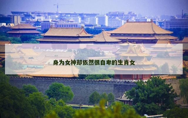 身为女神却依然很自卑的生肖女