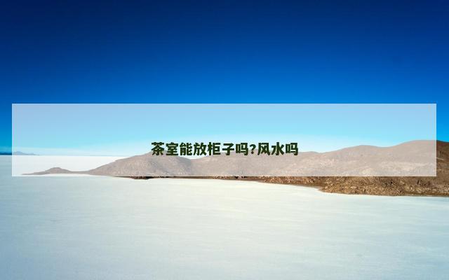 茶室能放柜子吗?风水吗