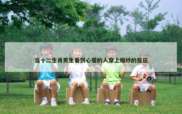 当十二生肖男生看到心爱的人穿上婚纱的反应