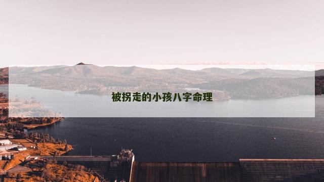 被拐走的小孩八字命理