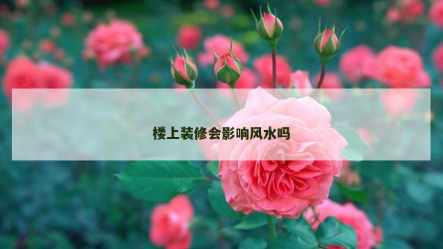 楼上装修会影响风水吗