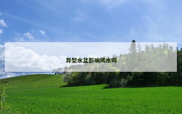 异型水盆影响风水吗