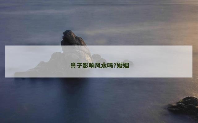 鼻子影响风水吗?婚姻