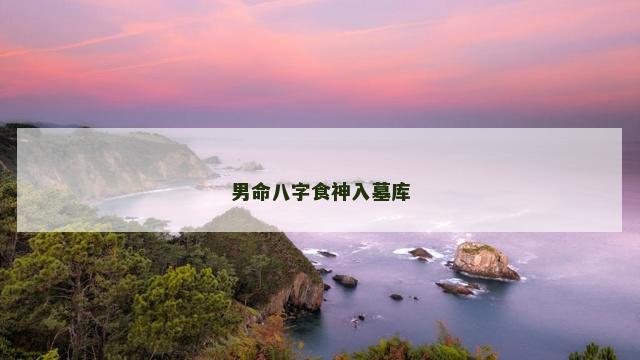 男命八字食神入墓库
