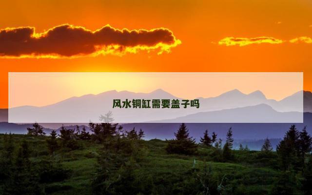 风水铜缸需要盖子吗