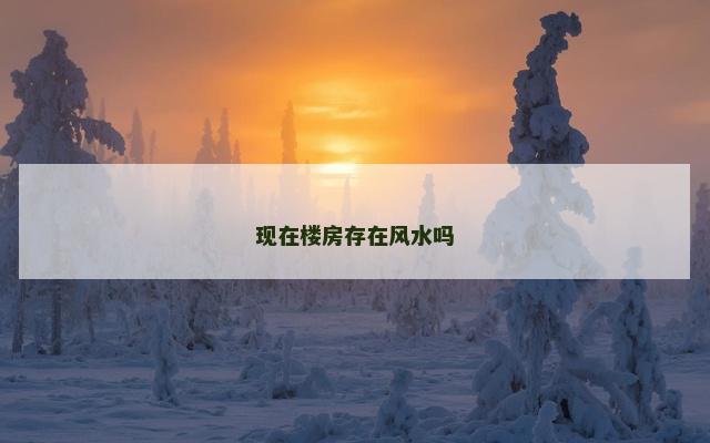 现在楼房存在风水吗