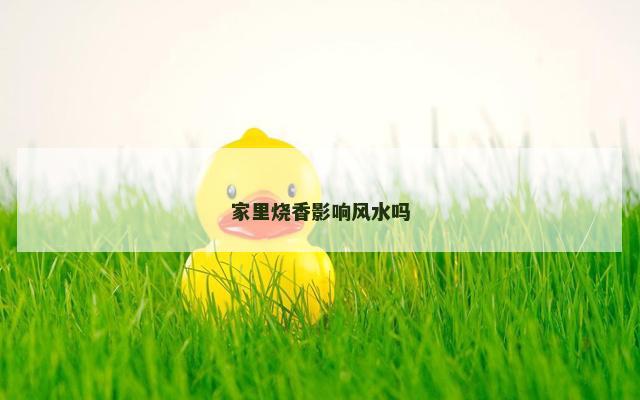 家里烧香影响风水吗