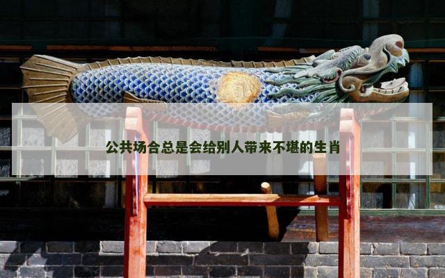 公共场合总是会给别人带来不堪的生肖