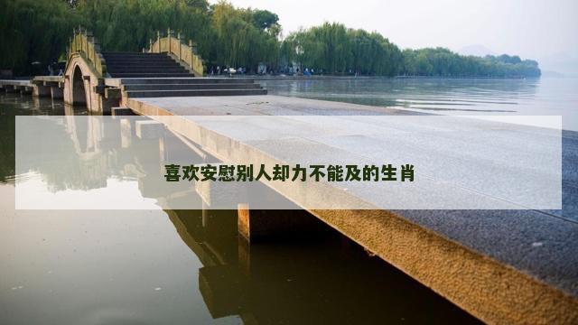 喜欢安慰别人却力不能及的生肖
