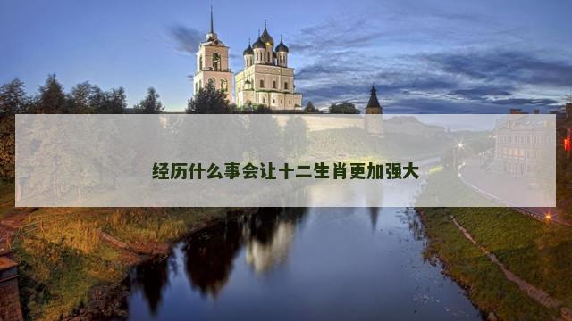 经历什么事会让十二生肖更加强大