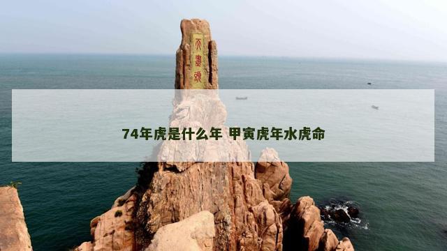 74年虎是什么年 甲寅虎年水虎命