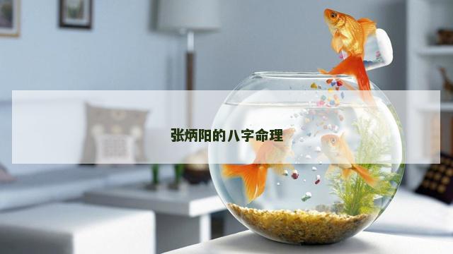张炳阳的八字命理