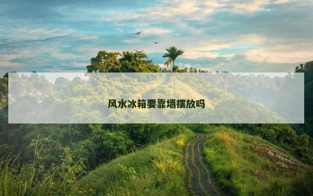 风水冰箱要靠墙摆放吗