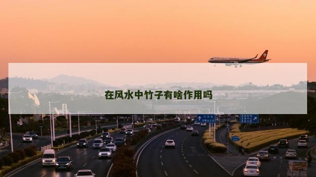 在风水中竹子有啥作用吗