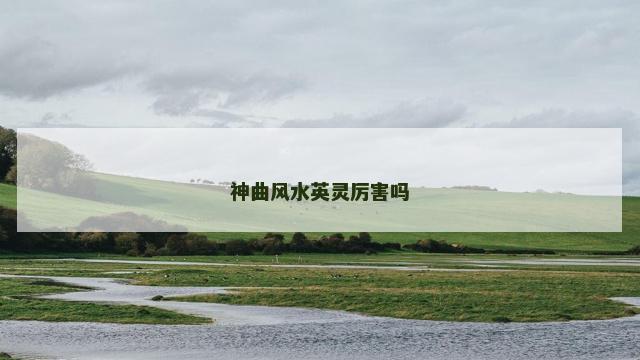 神曲风水英灵厉害吗