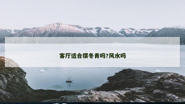 客厅适合摆冬青吗?风水吗