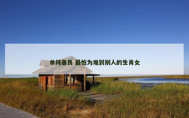 单纯善良 最怕为难到别人的生肖女