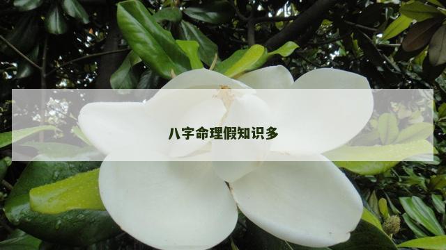 八字命理假知识多