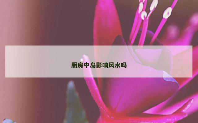 厨房中岛影响风水吗