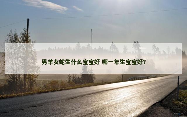 男羊女蛇生什么宝宝好 哪一年生宝宝好？