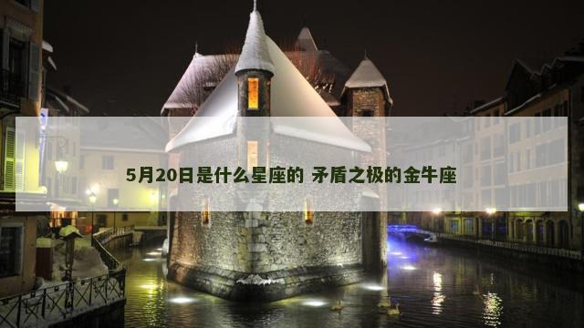 5月20日是什么星座的 矛盾之极的金牛座