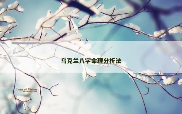 乌克兰八字命理分析法