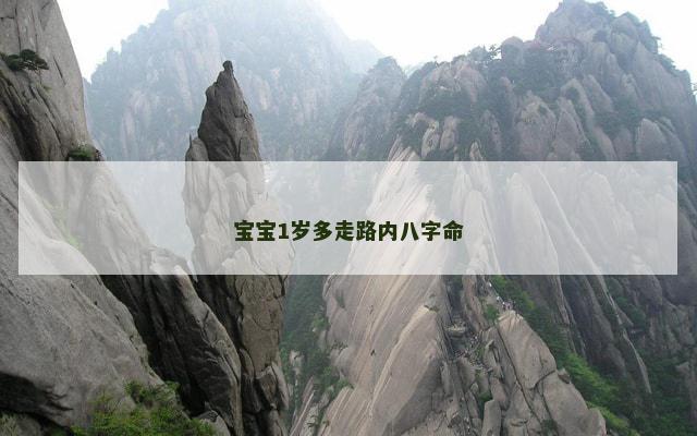 宝宝1岁多走路内八字命