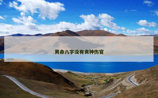 男命八字没有食神伤官