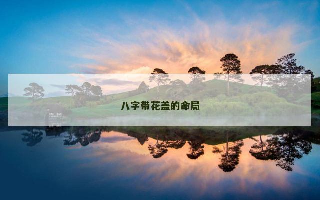 八字带花盖的命局