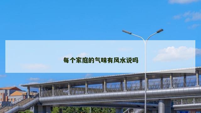 每个家庭的气味有风水说吗
