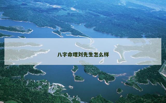 八字命理刘先生怎么样