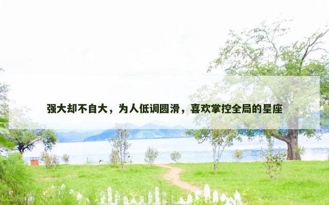 强大却不自大，为人低调圆滑，喜欢掌控全局的星座