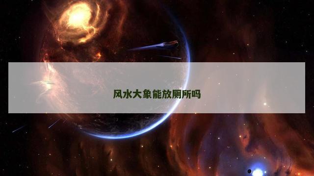 风水大象能放厕所吗