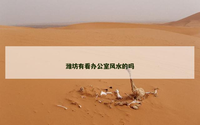 潍坊有看办公室风水的吗