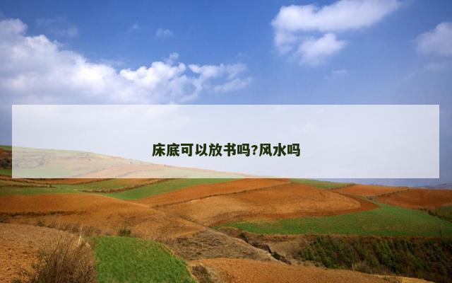 床底可以放书吗?风水吗
