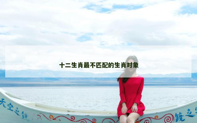 十二生肖最不匹配的生肖对象