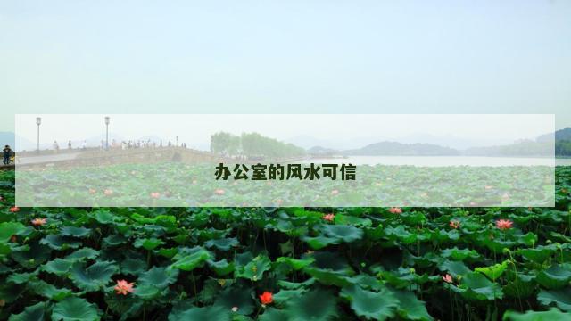办公室的风水可信