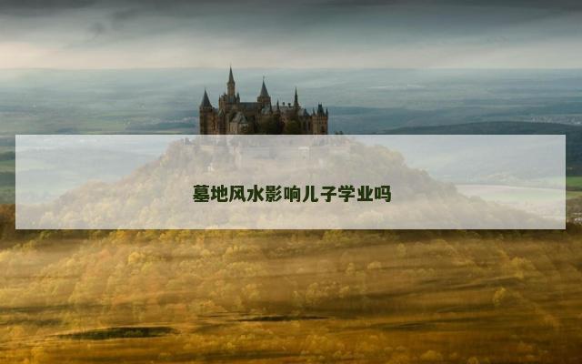 墓地风水影响儿子学业吗