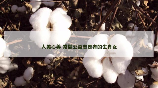 人美心善 常做公益志愿者的生肖女 人美心善 常做公益志愿者的生肖女
