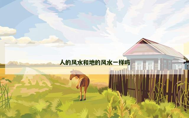 人的风水和地的风水一样吗 人的风水和地的风水一样吗